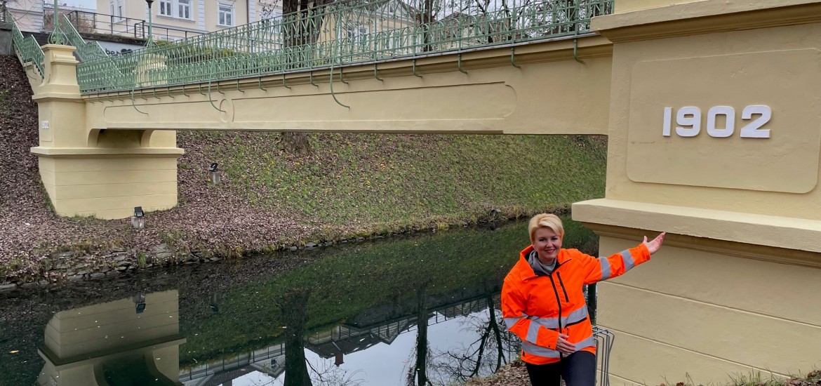 Klagenfurt: Rizzibrücke erstrahlt in neuem Glanz