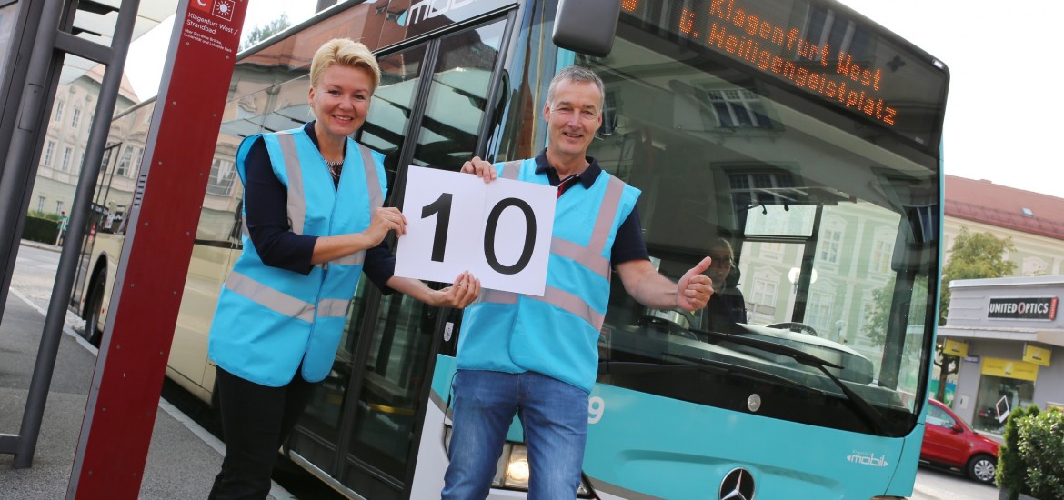 Klagenfurt: Im 10-Minuten-Takt mit der Linie C durch die Landeshauptstadt